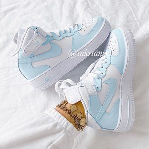 Nike custom air force 1 mid sneakers